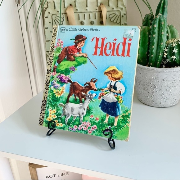 1978 Heidi Little Golden Books Vintage Book